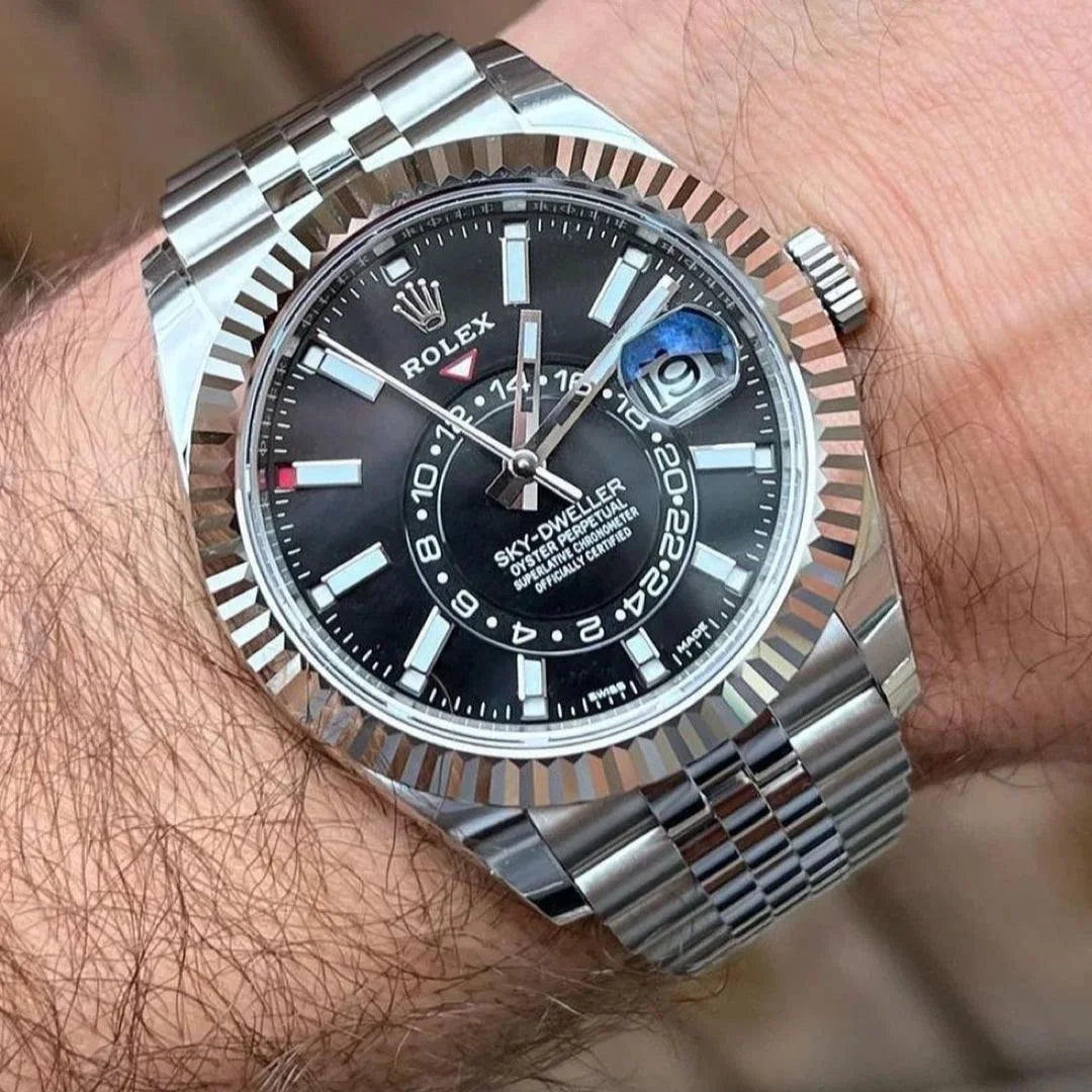 Role_x Sky Dweller Automatic Silver Black