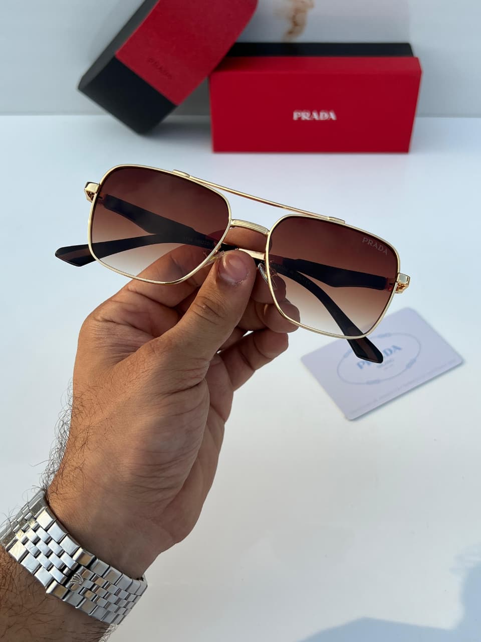 Pra_da 3764 gold brown