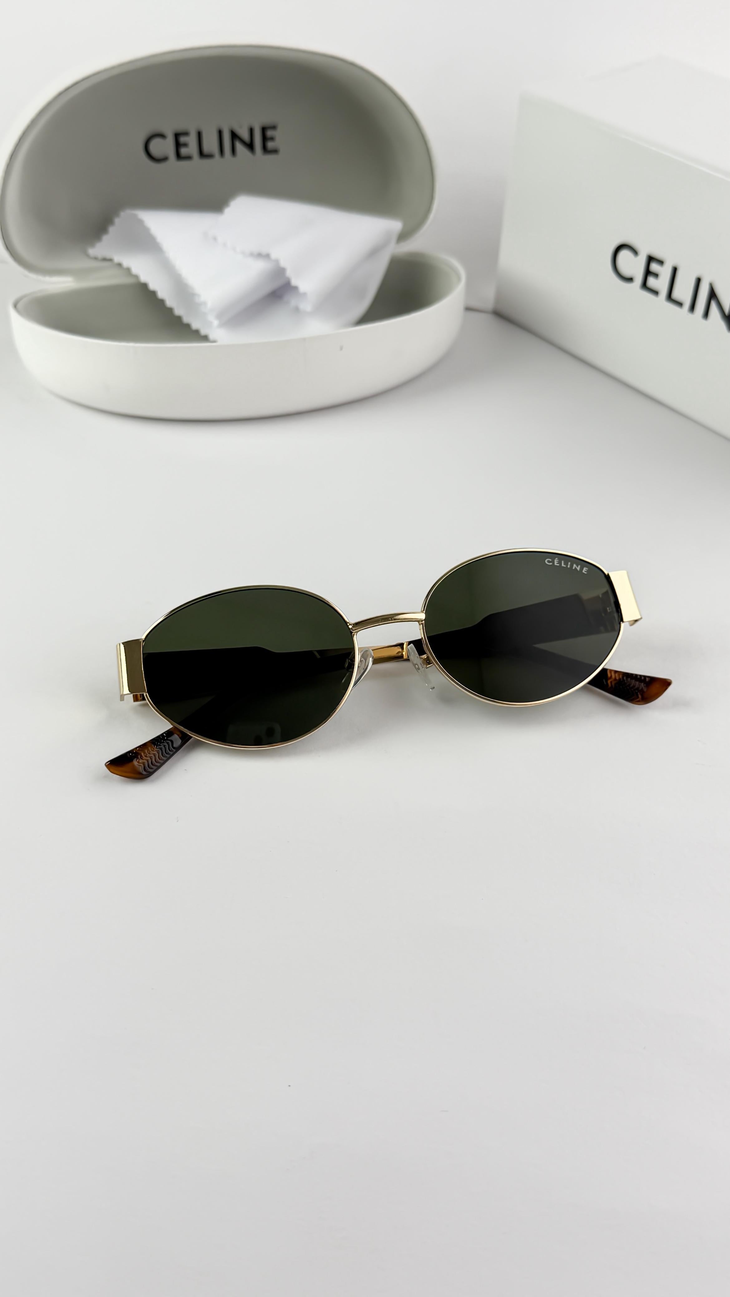 CELINE GOLD GREEN 1006