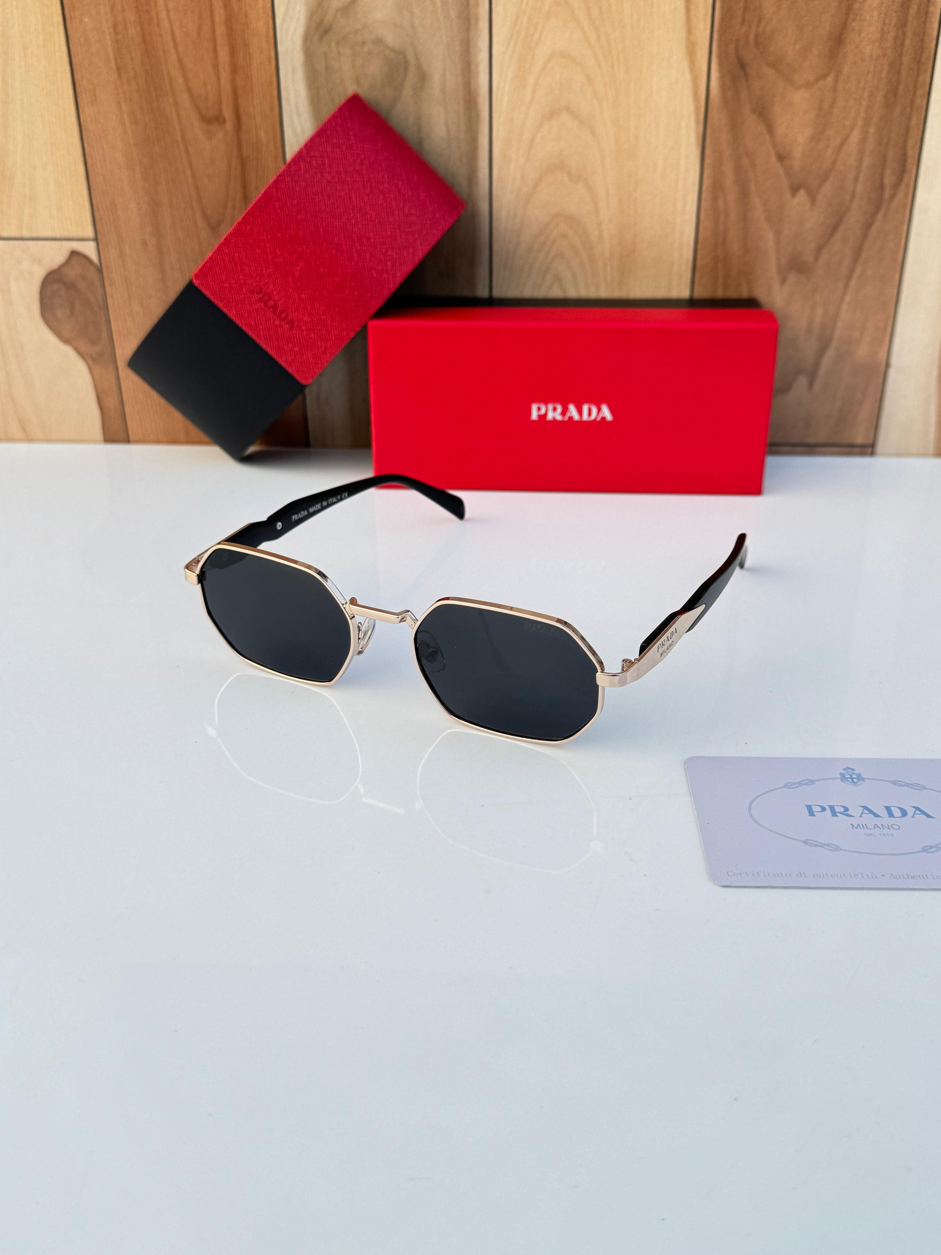 Pr_ada 58258 gold black SUNGLASS