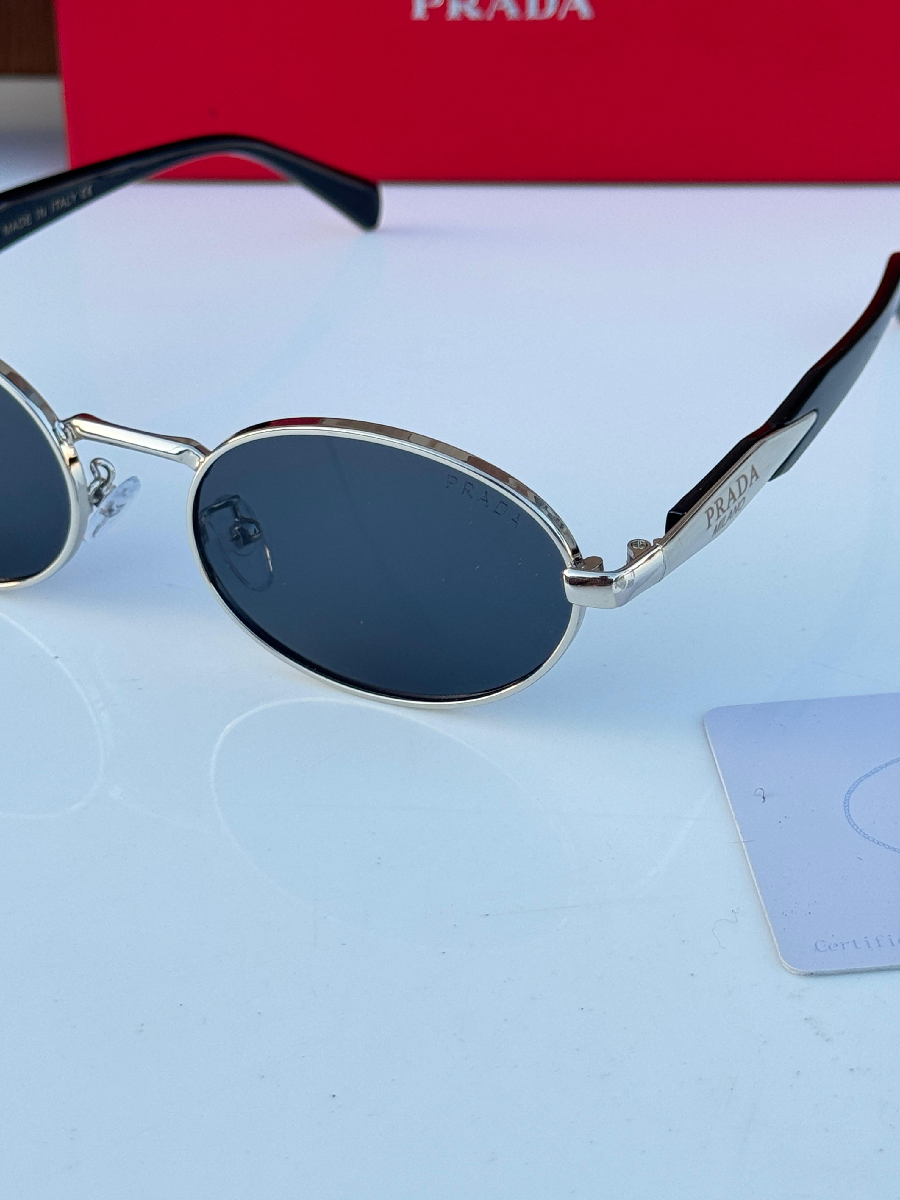 Pra_da 8007 silver black SUNGLASS