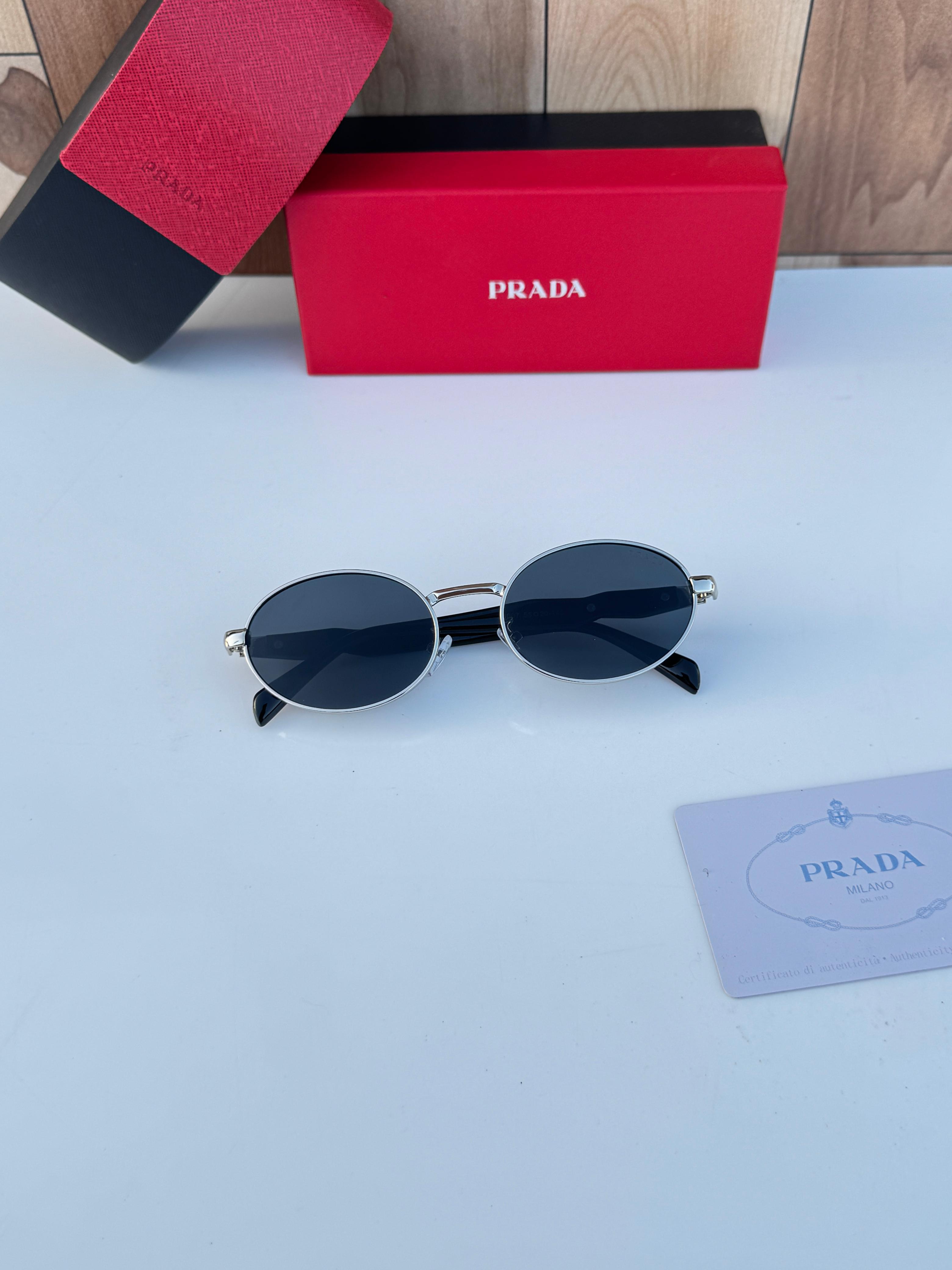 Pra_da 8007 silver black SUNGLASS