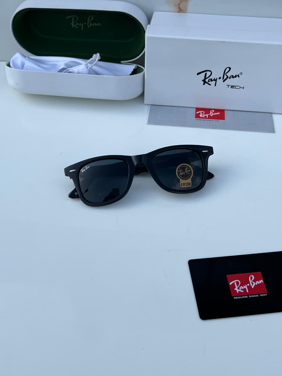 Ra_yban 2157 black silver SUNGLASS