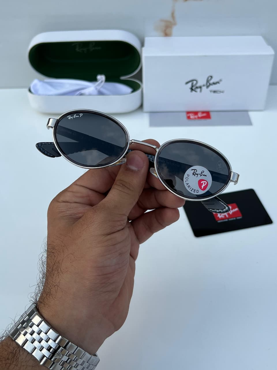 Ray_ban 82006 silver black SUNGLASS