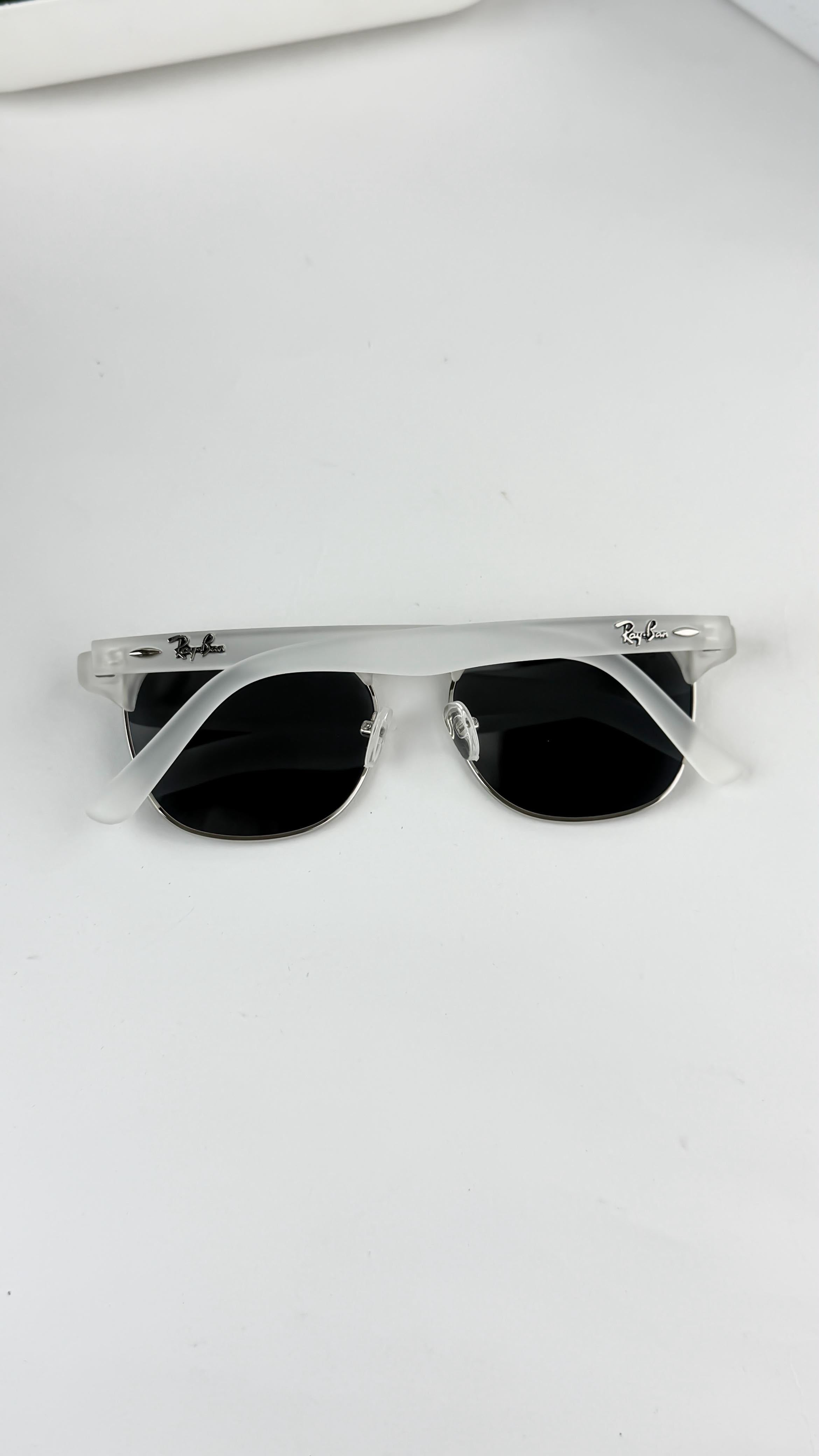 RAY__BAN ICE BLACK CLUB MASTER SUNGLASS