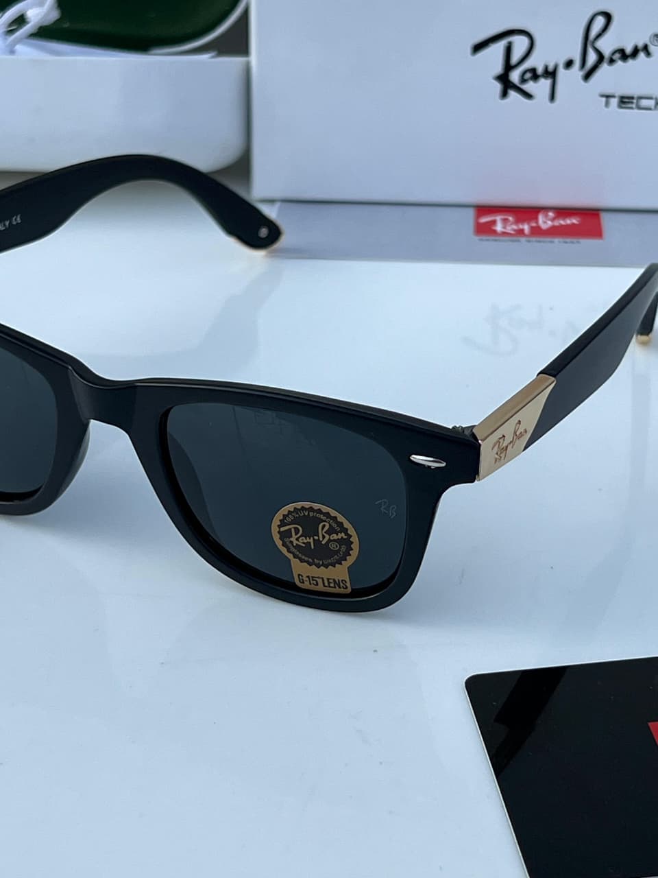 Ray_ban 2157 black gold  SUNGLASS