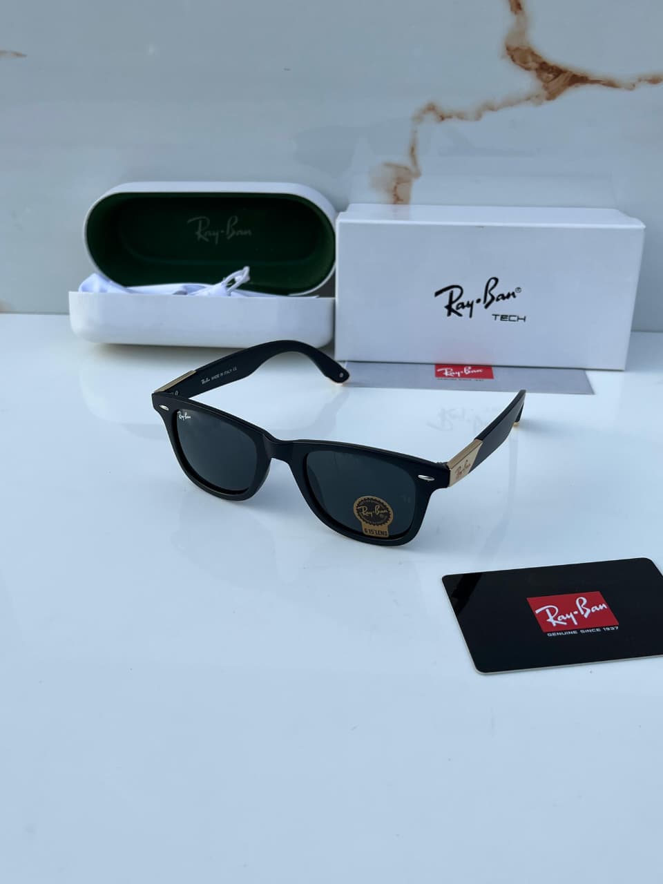 Ray_ban 2157 black gold  SUNGLASS