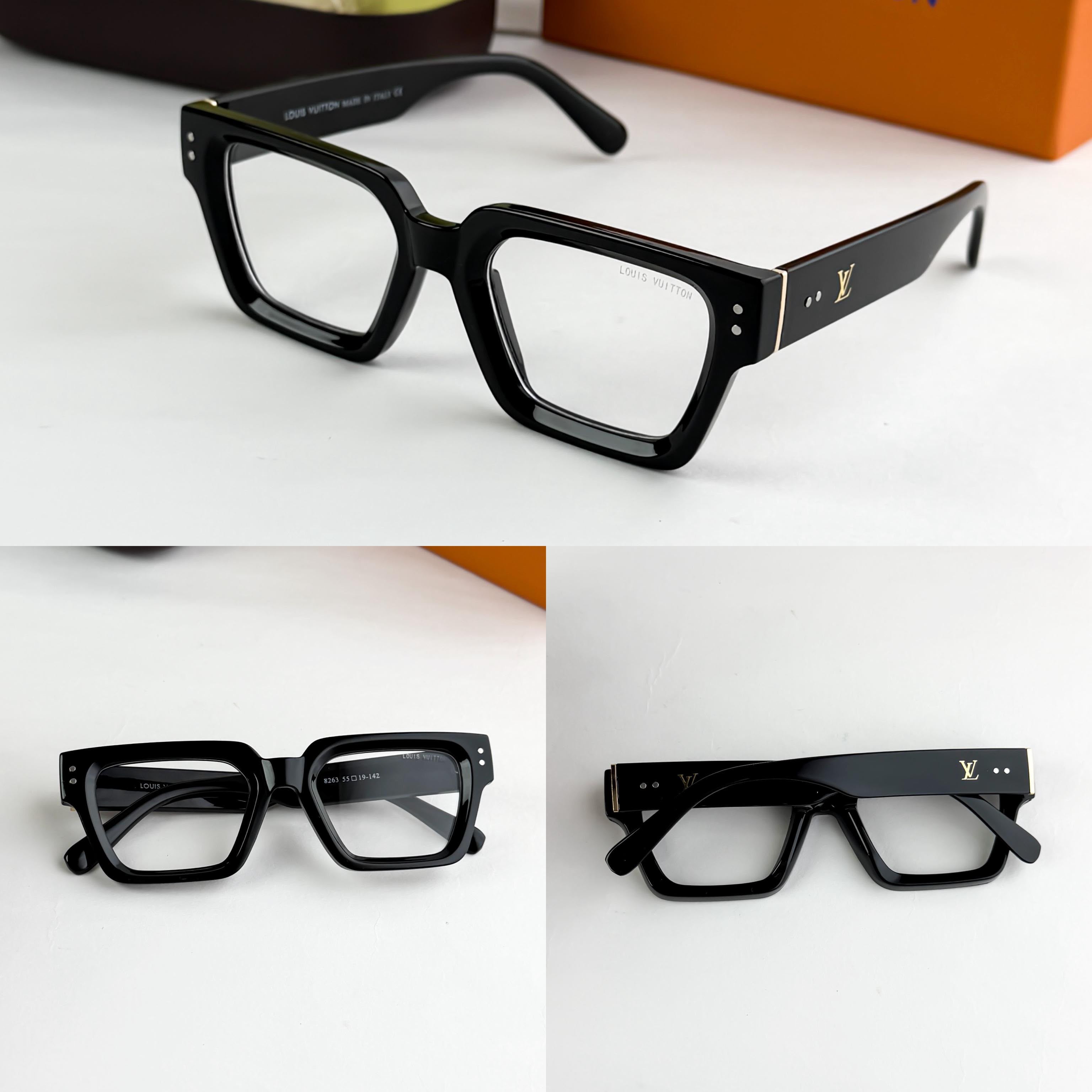 LO_UIS VUI_TTON BLACK PLANO 8263 SSUNGLASSS