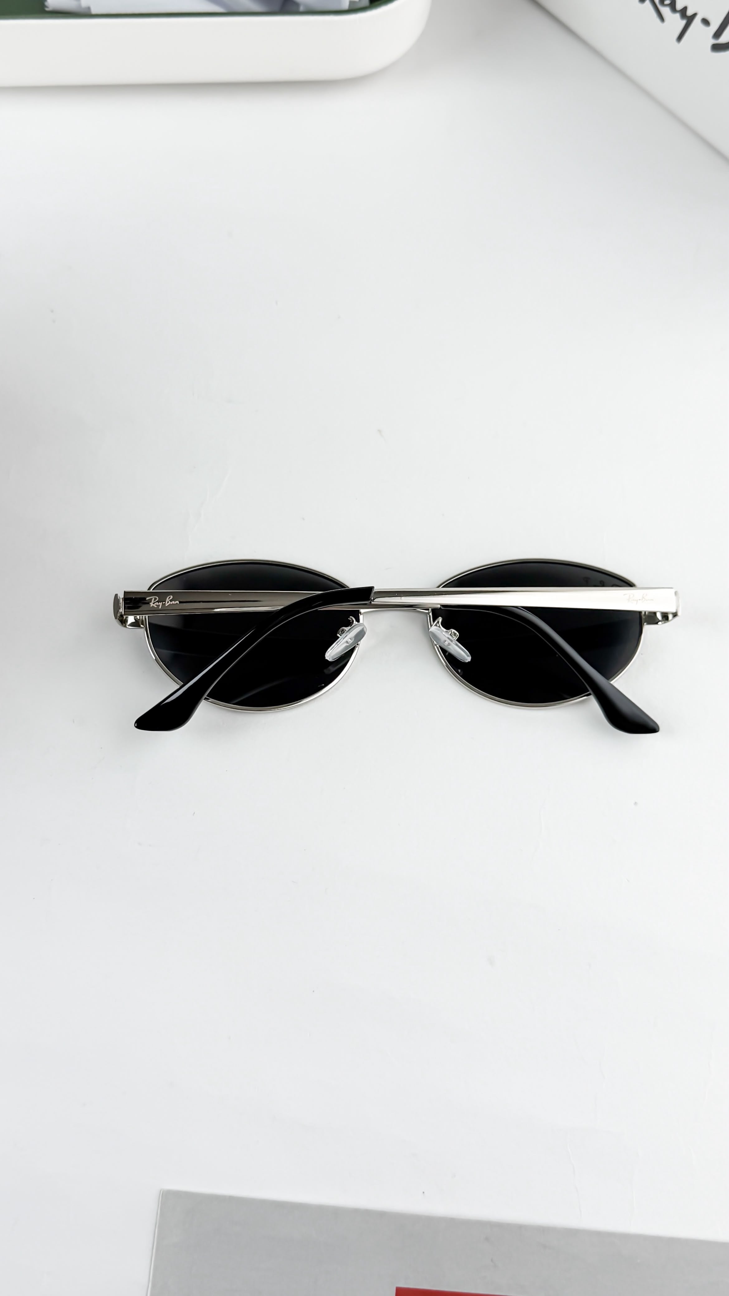 RA_YBAN SILVER BLACK 3774 sunglass