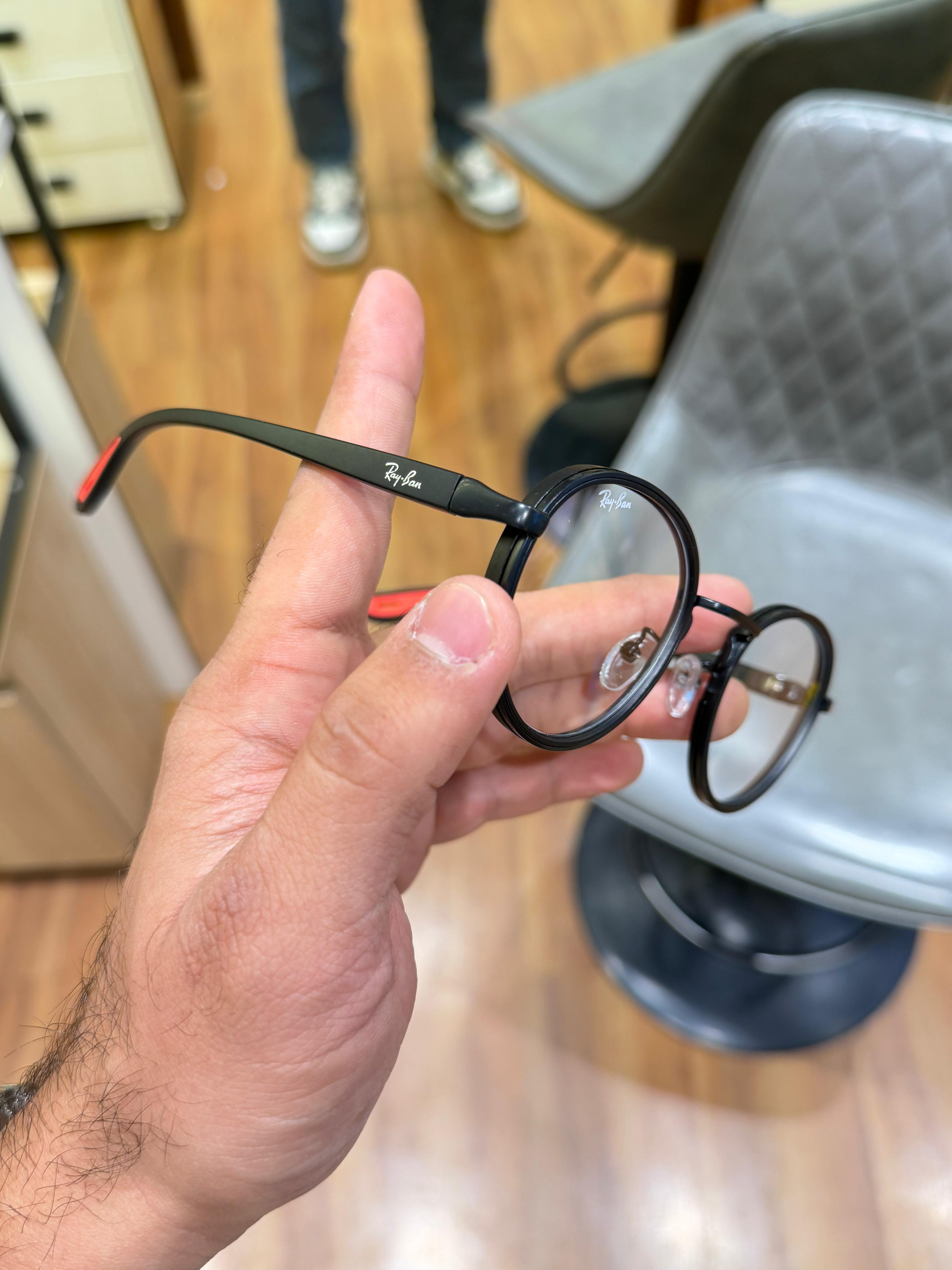Ray_ban round 02 black plano sunglass