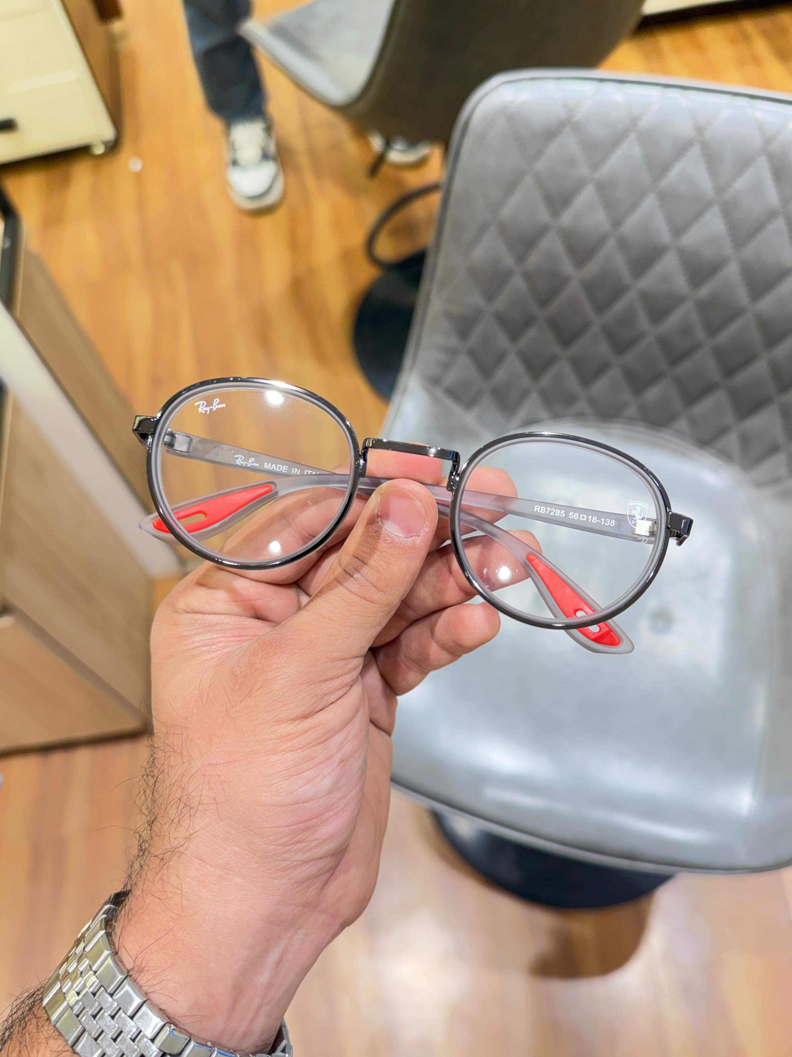 Rayb_an round 02 grey plano sunglass