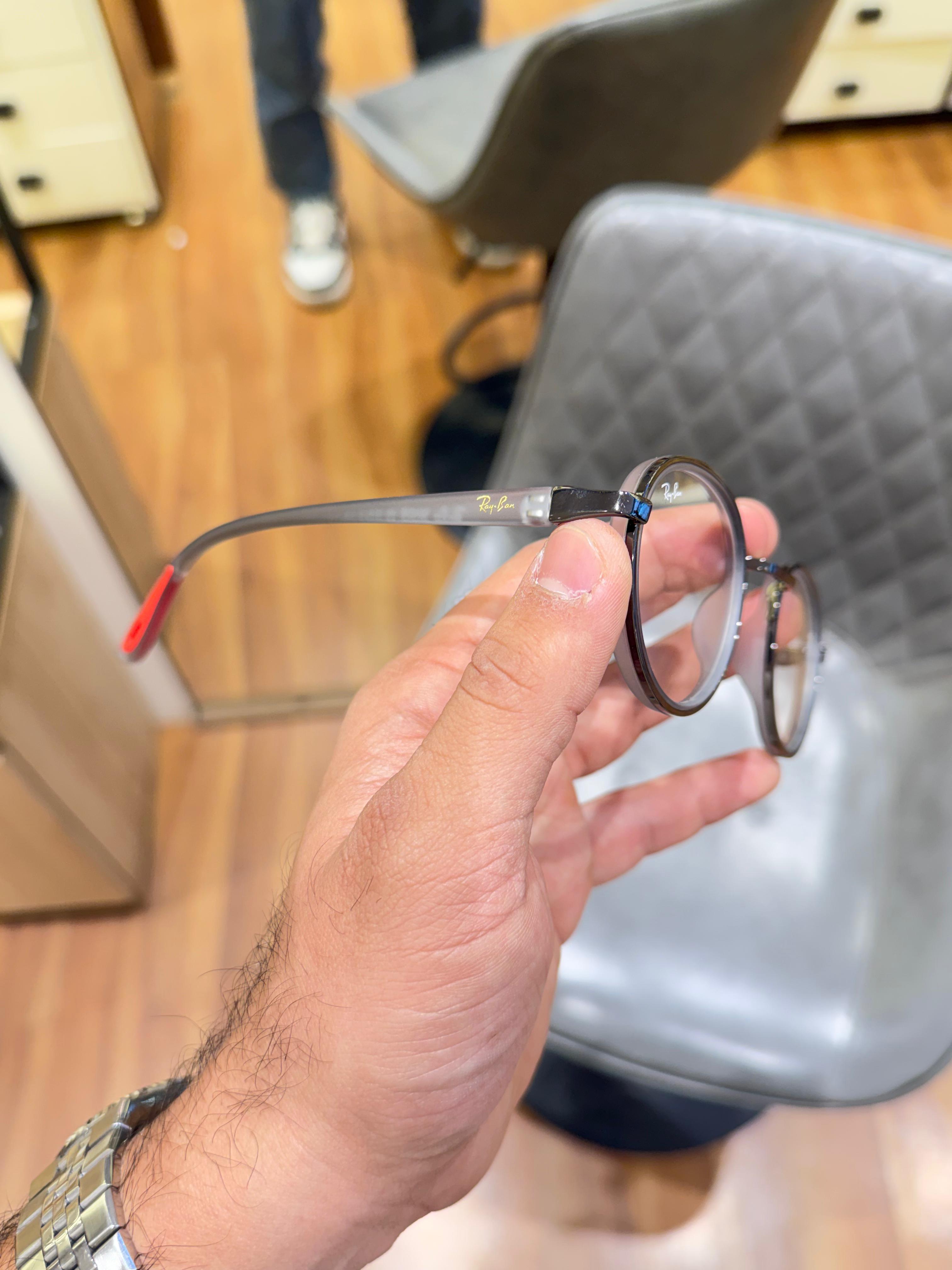 Rayb_an round 02 grey plano sunglass