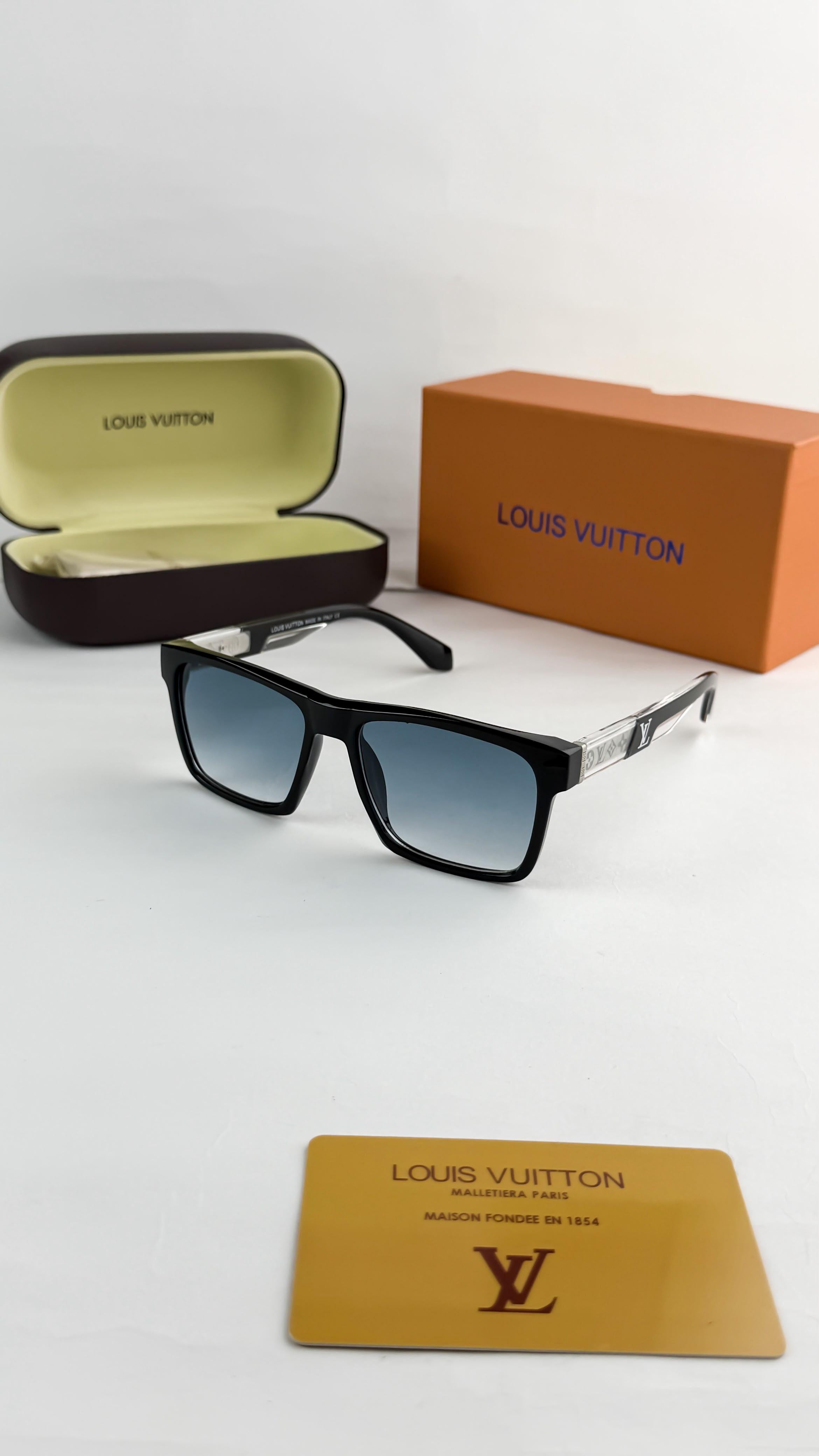 LO_UIS VUITTON BLACK BLUE 219 SUNGLASS
