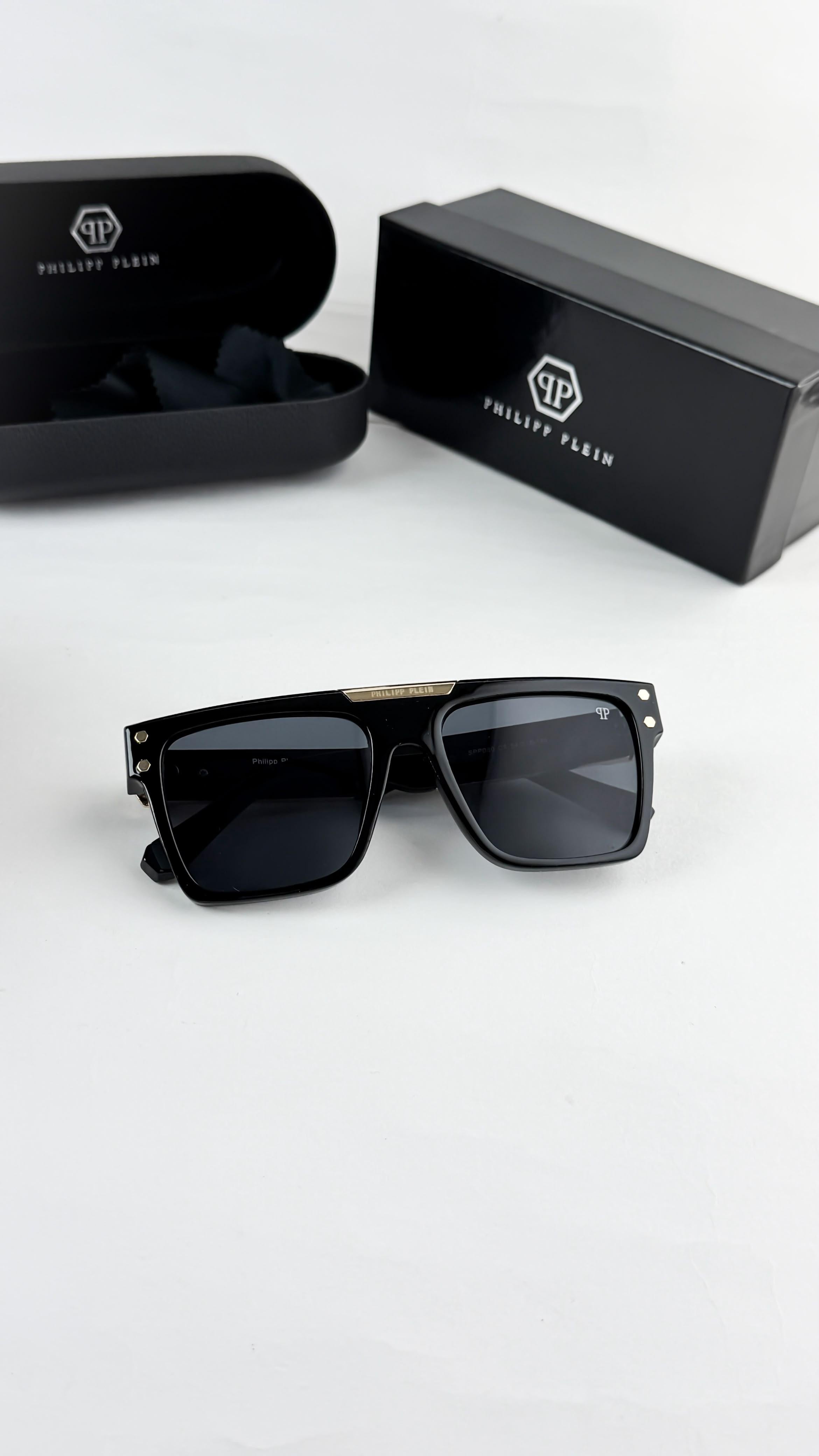 PHI__LIPP PLEIN GOLD BLACK 080 SUNGLASS