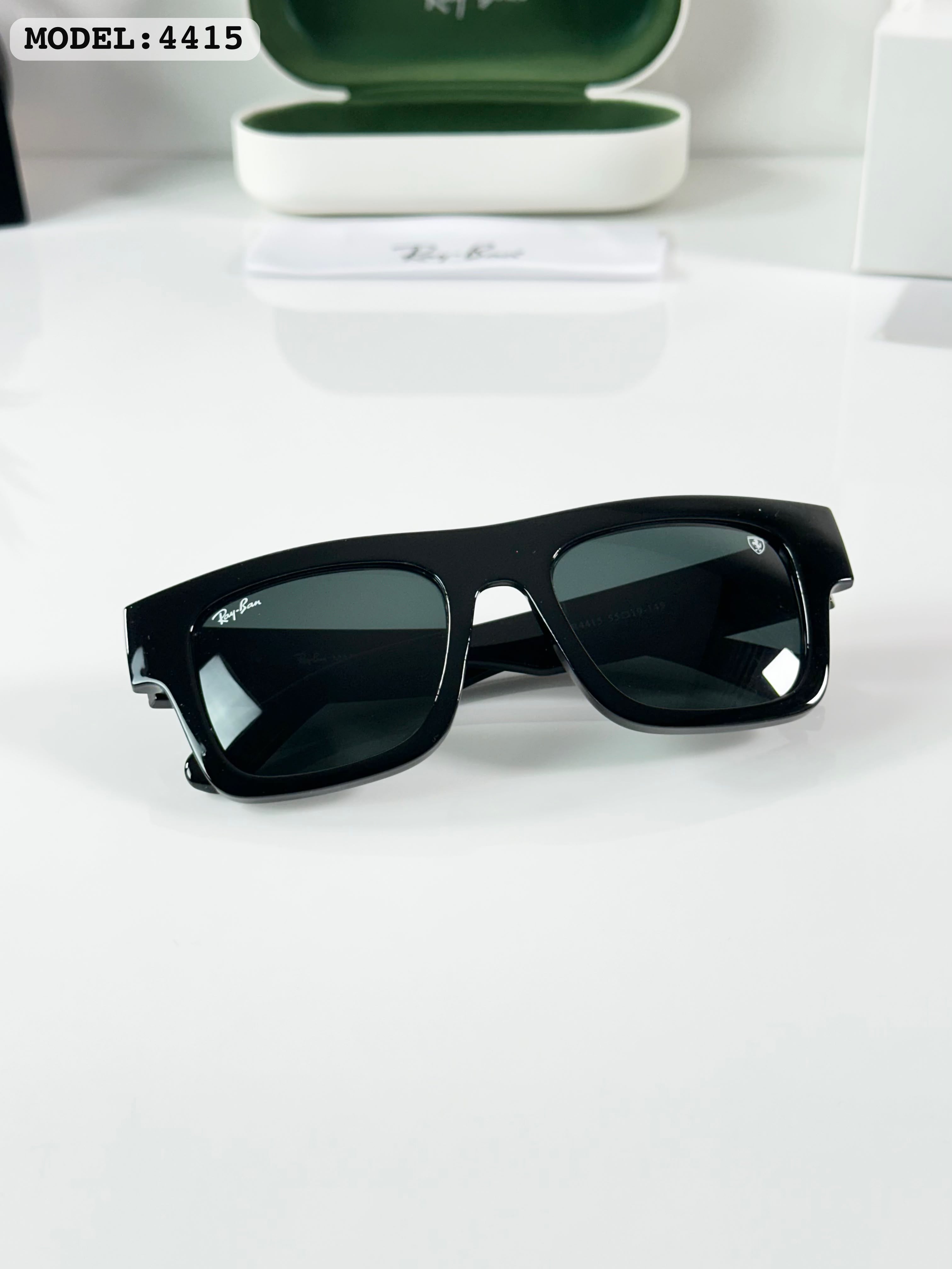 RA_YBAN 4415 SHINE BLACK  SUNGLASS