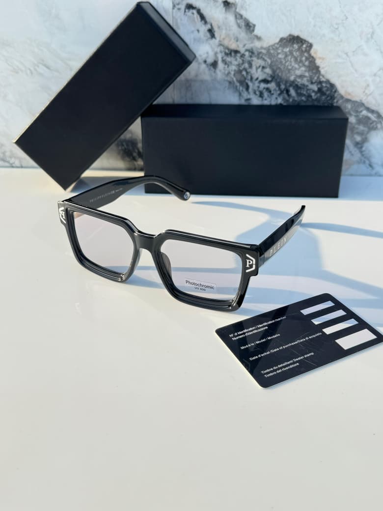 P_hilip plein 146 black plano  SUNGLASS