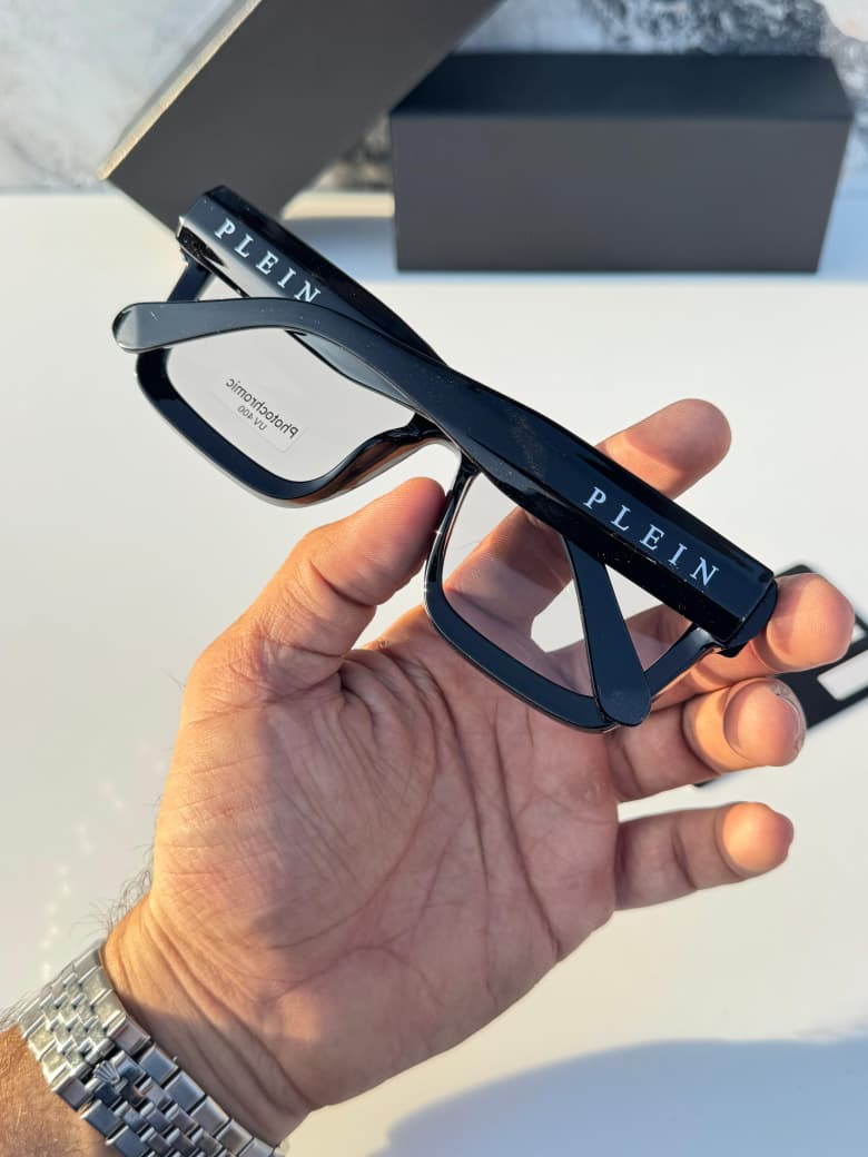 P_hilip plein 146 black plano  SUNGLASS