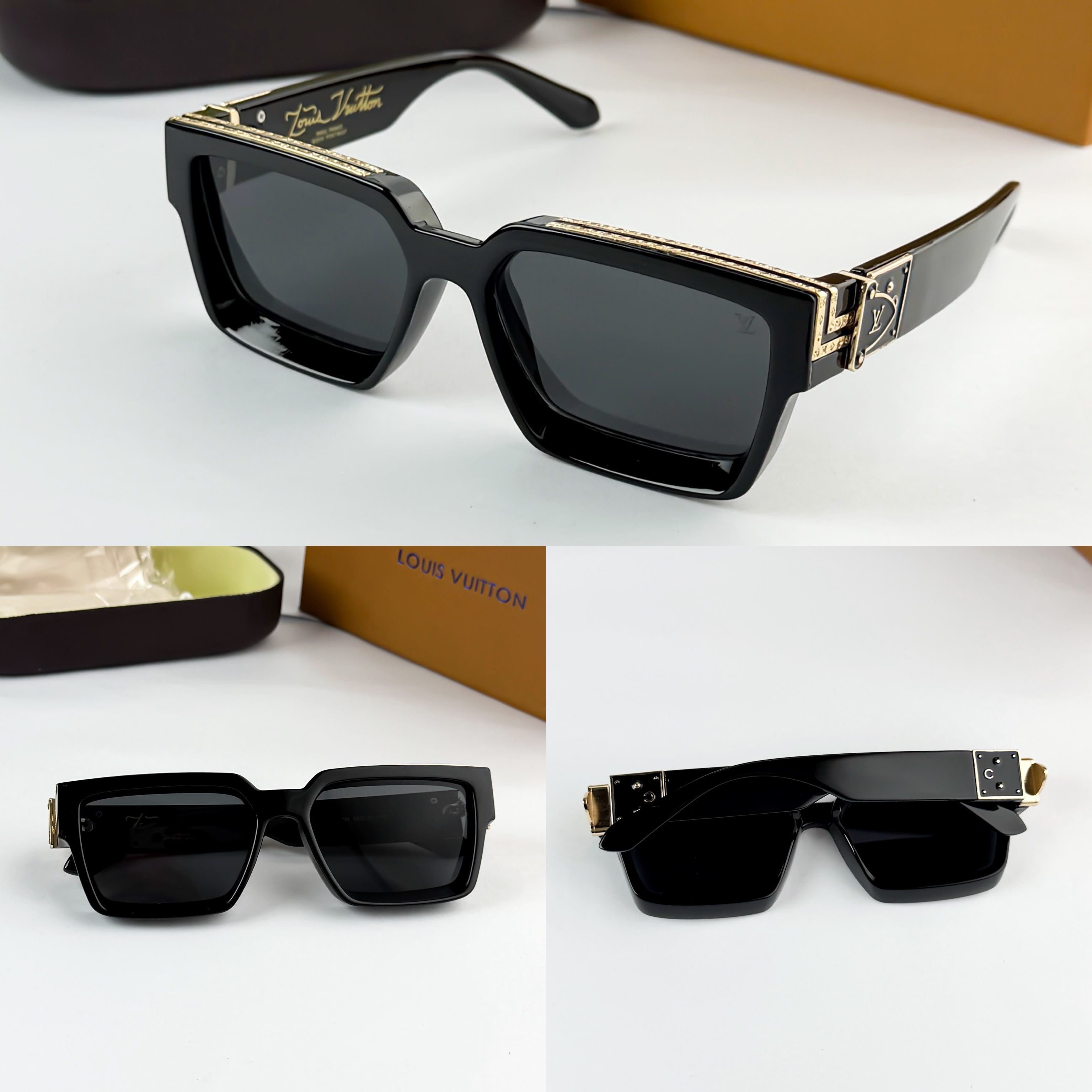 LO_UIS VUITTON BLACK 1984 SUNGLASS
