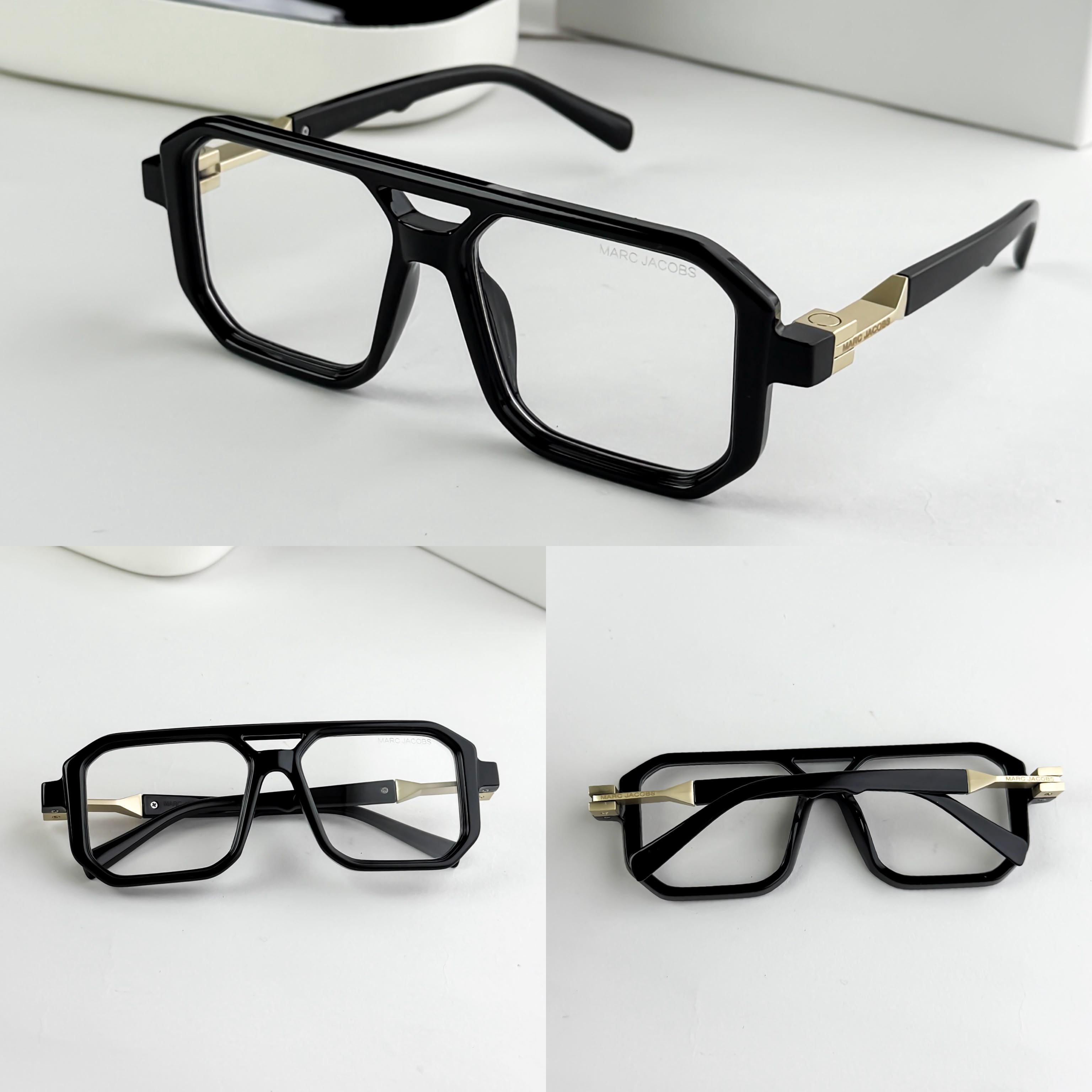 MA_RC JACOBS GOLD BLACK PLANO SUNGLASS