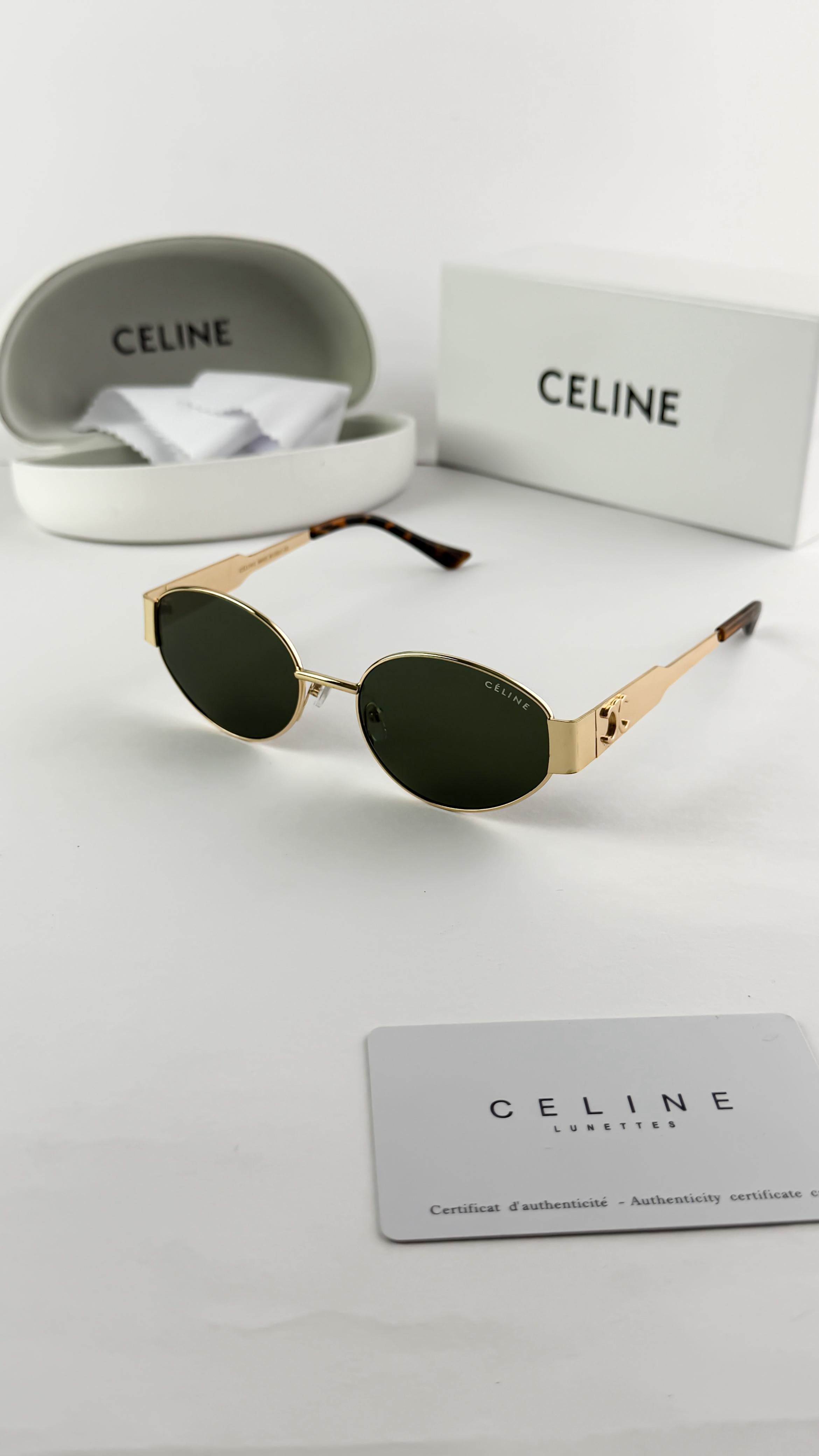 CELINE GOLD GREEN 1006