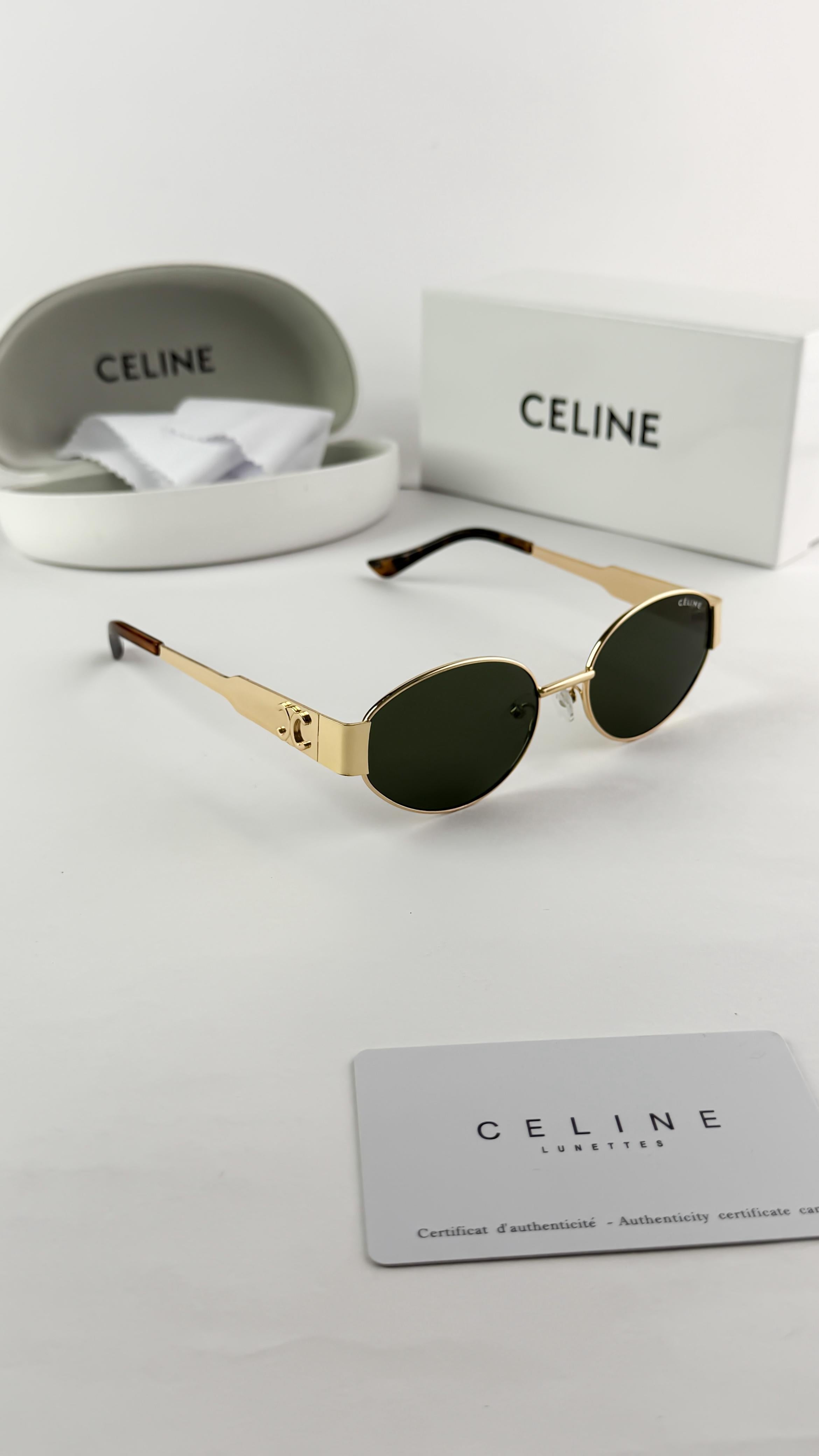 CELINE GOLD GREEN 1006